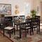 Baxton Studio Mael Sand Upholstered and Espresso Wood 7-Piece Dining Set 166-10533-10519 - alternate 4